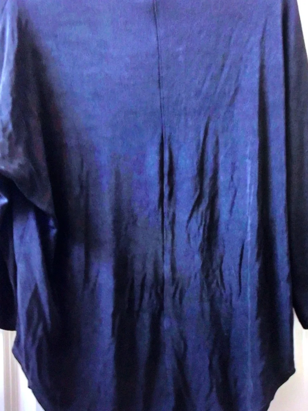 Chico's Navy Blue Boatneck Long Sleeve Top